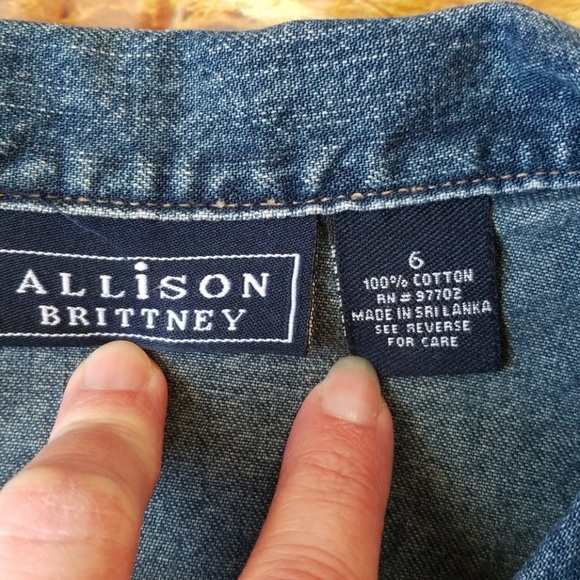 Jean Jacket, Allison Brittney, Size 6 - Picture 5 of 7